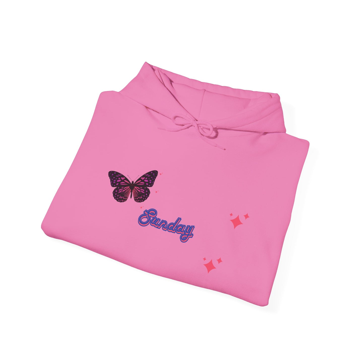 Butterfly Sunday Hoodie Sweatshirt For Women