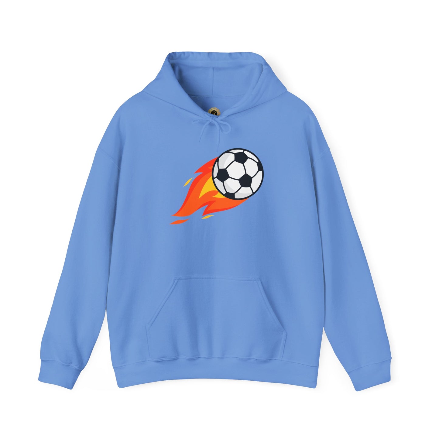 Soccer Fire Ball Hoodie - Men's Heavy Blend Hooded Sweatshirt