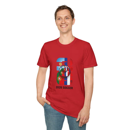 2026 Soccer World Flags T-Shirt | Football Tournament Graphic Tee