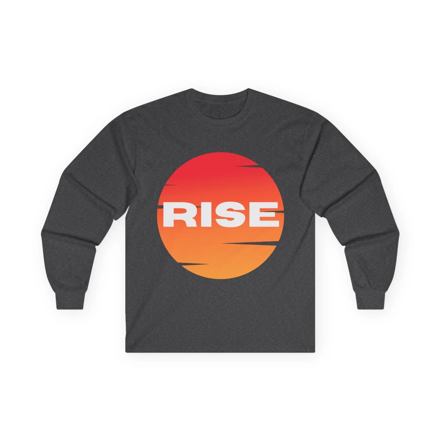 Sunrise RISE Long Sleeve Tee - Motivational Unisex Cotton Shirt for Inspiration - RizQ Life 