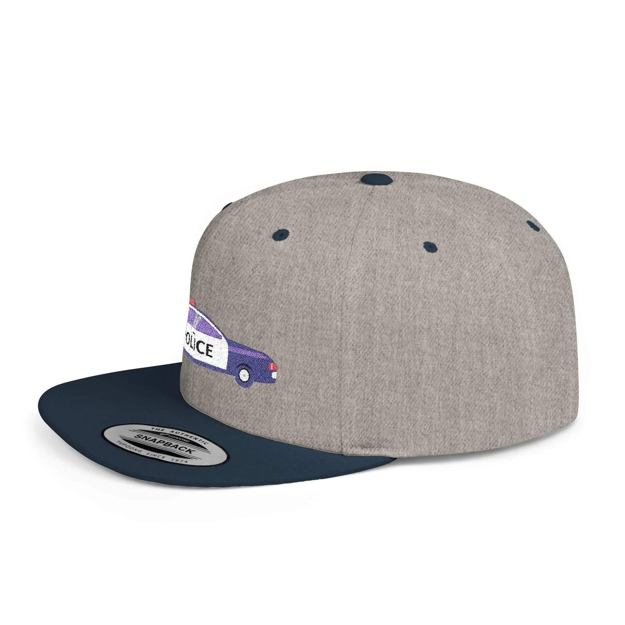 Shop the Police Car Snapback Cap – adjustable streetwear hat for adults, perfect car enthusiast gift and urban fashion accessory. - RizQ Life 