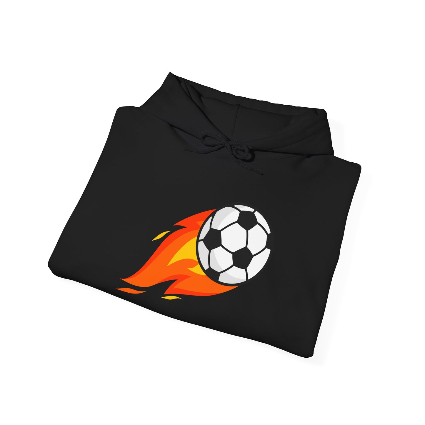 Soccer Fire Ball Hoodie - Men's Heavy Blend Hooded Sweatshirt