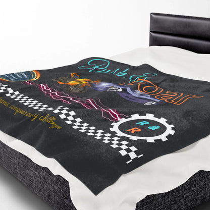 Racing Velveteen Plush Blanket - Cozy Throw For Car Lovers and Kids Rooms - RizQ Life 