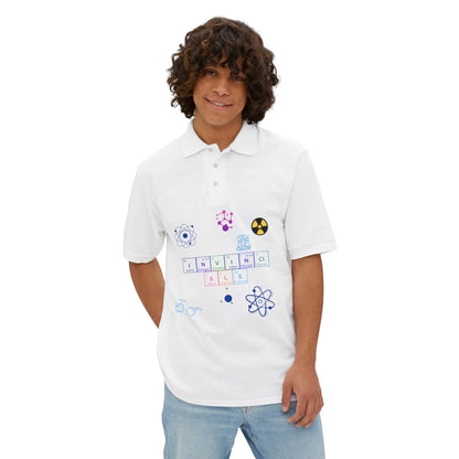 Piqué Polo - Invincible Science Men's Stylish & Comfortable Shirt for STEM Enthusiasts - RizQ Life 