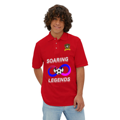 Soccer Polo - Soaring Legends & soccer Design for Sports Enthusiasts