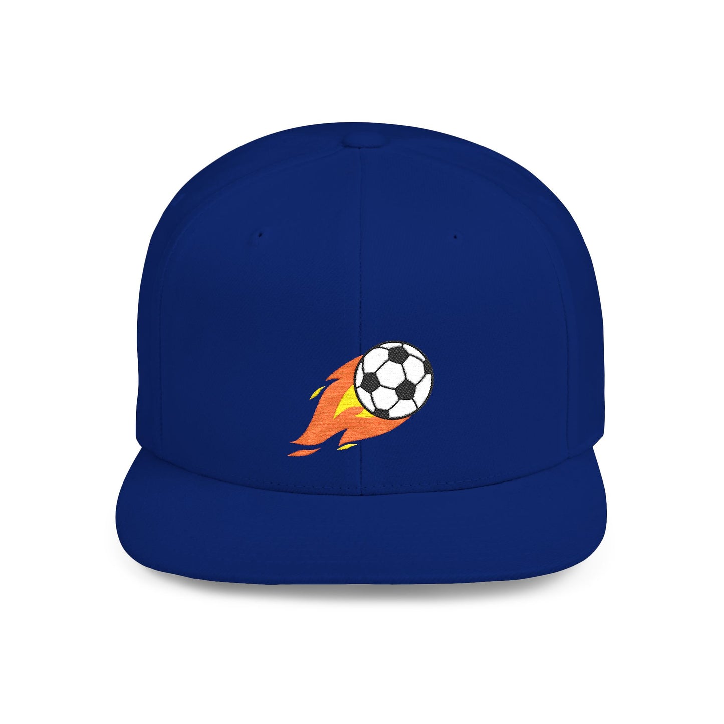 Soccer Ball Flat Bill Snapback Hat - Stylish Snapback Cap for Casual Outfits and Streetwear