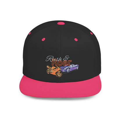 Rush & Rore Vintage Game Snapback Cap — Flat Bill Car Lover Hat