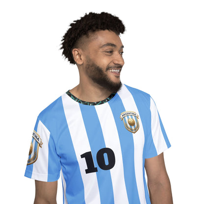 Custom Argentina World Champions Jersey 2024 – Personalized Name & Number – Limited Edition Sky Blue & White Football Kit
