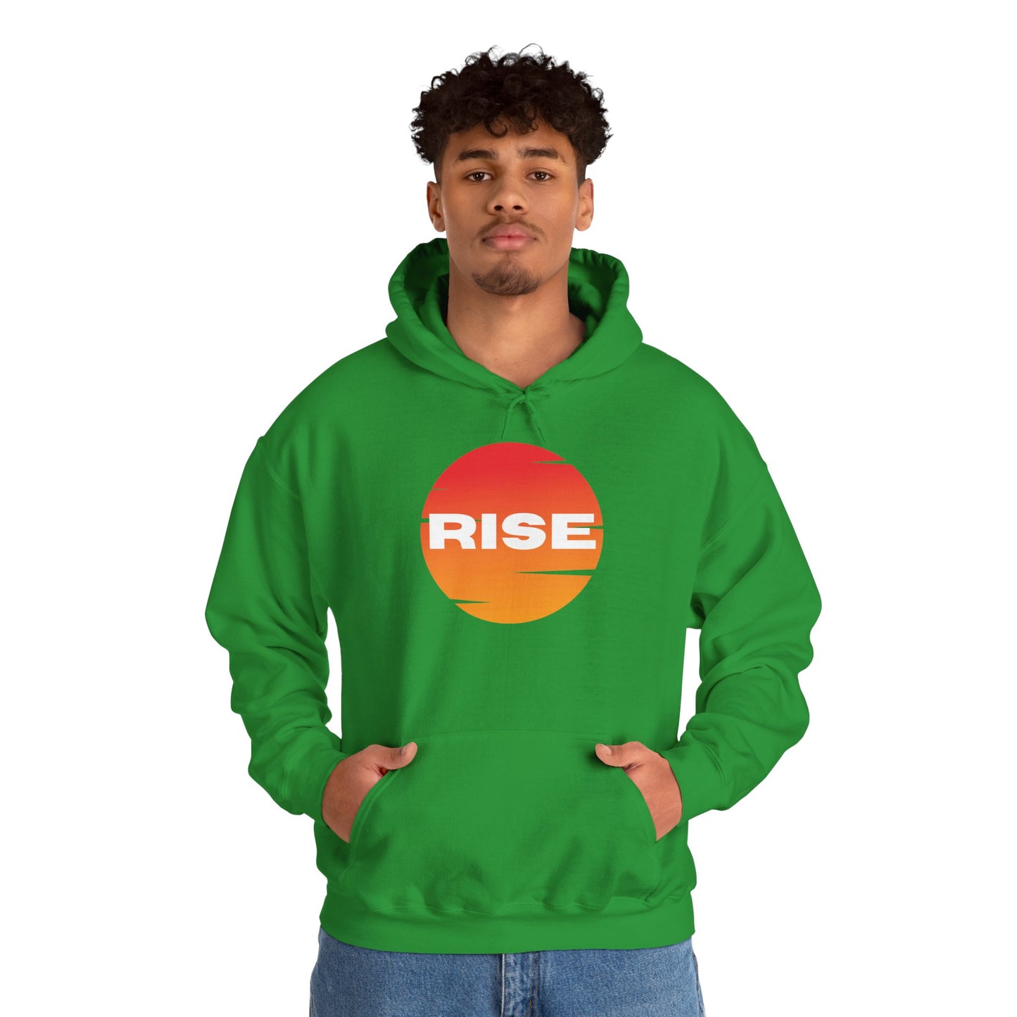 Men's Rise Sunset Hoodie - Comfortable Heavy Blend Sweatshirt