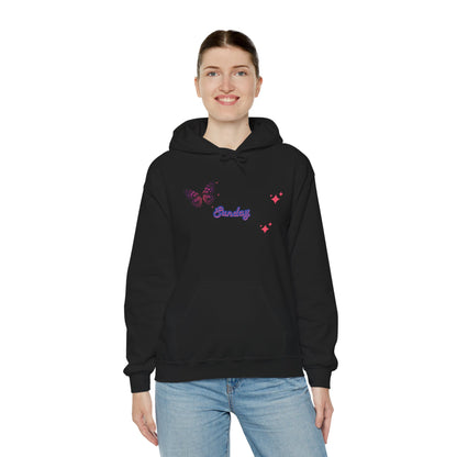 Butterfly Sunday Hoodie Sweatshirt For Women