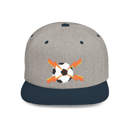 Casquette snapback à visière plate de football – ajustable, élégante et parfaite pour le streetwear, les sorties décontractées, les festivals et les cadeaux.