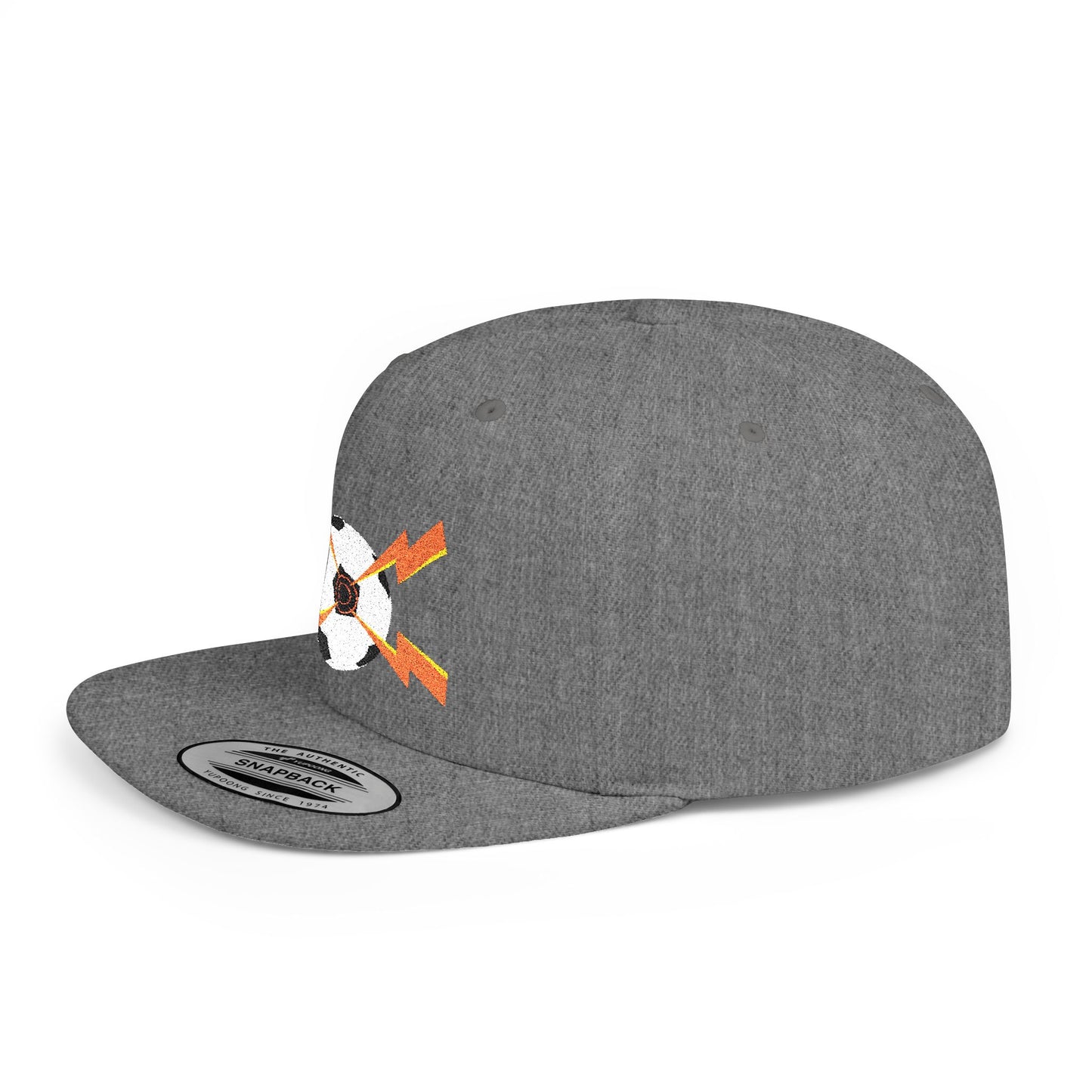 Casquette snapback à visière plate de football – ajustable, élégante et parfaite pour le streetwear, les sorties décontractées, les festivals et les cadeaux.