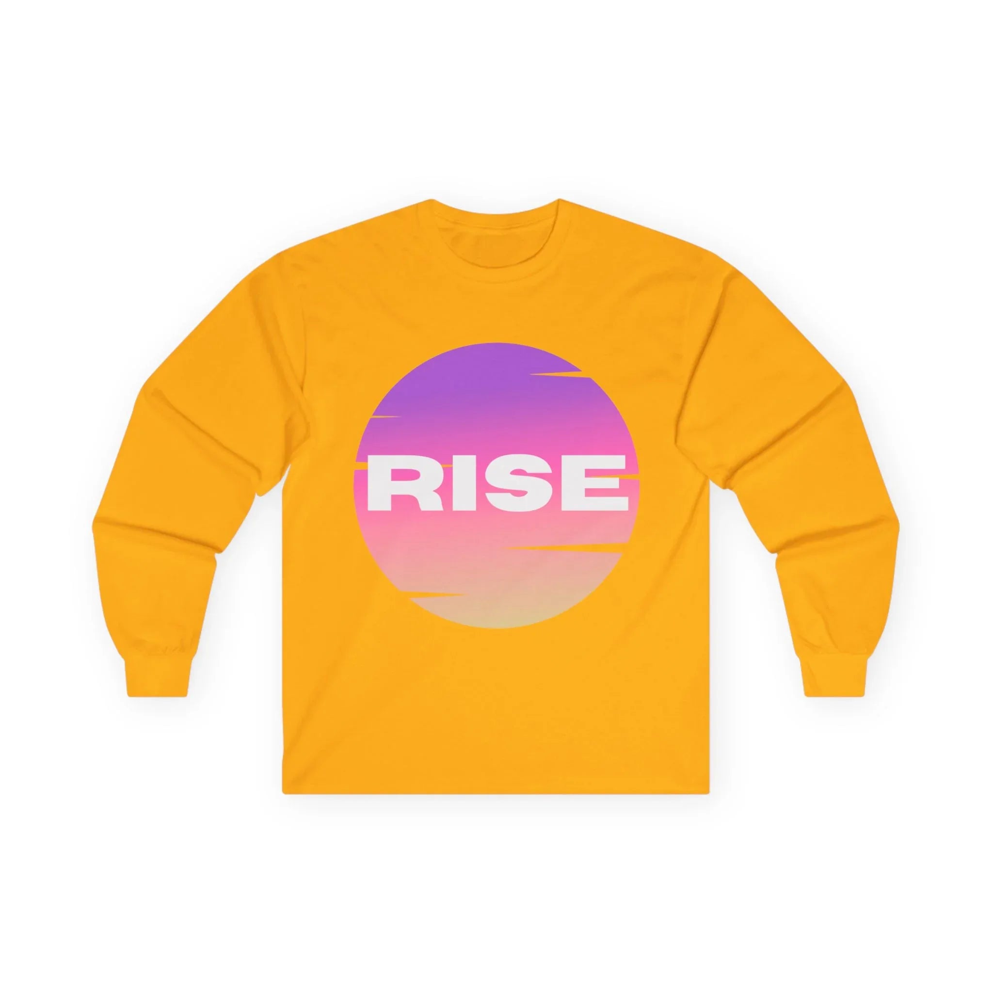 Motivational Long Sleeve Tee - 'RISE' Graphic - RizQ Life 