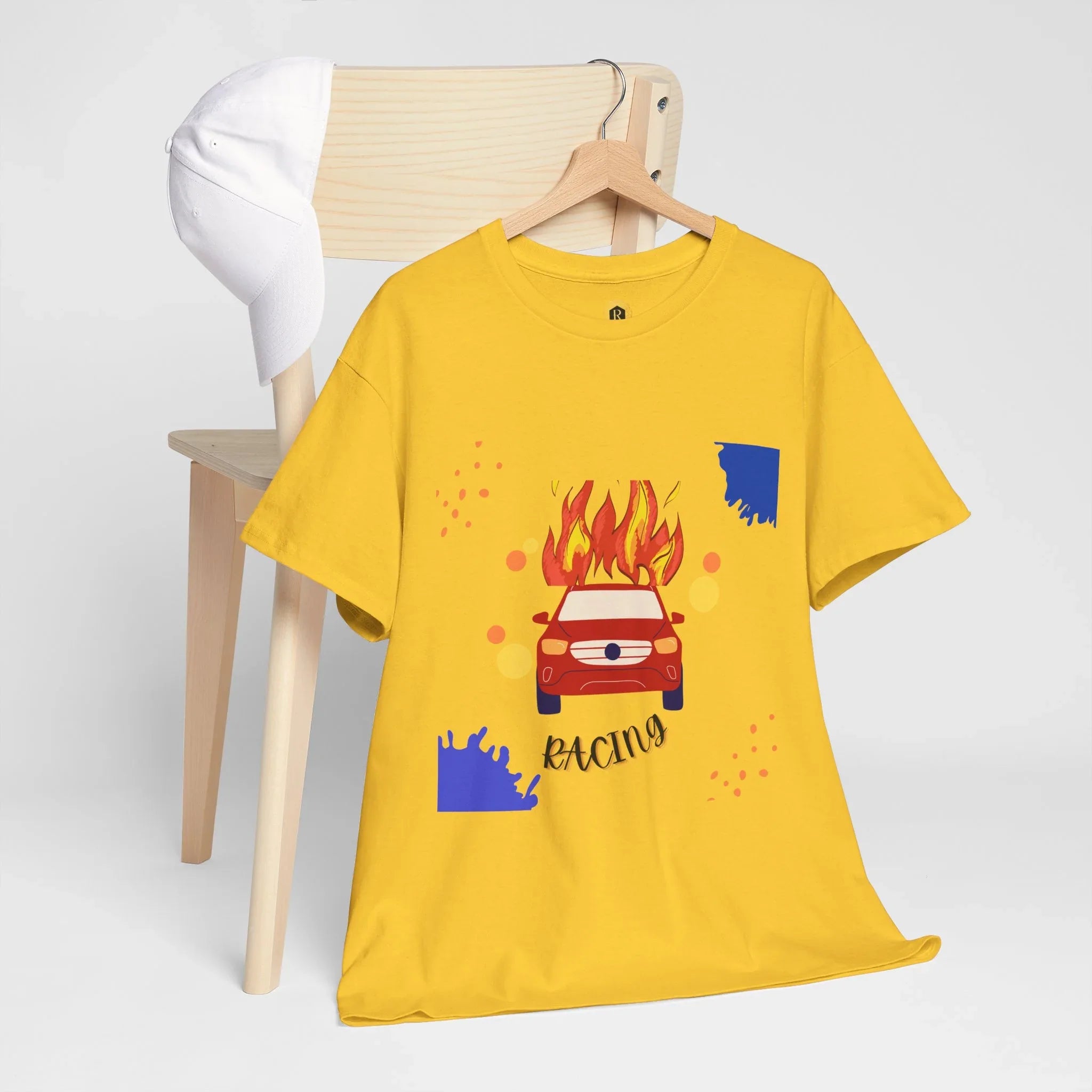 Unisex Racing Graphic T-Shirt – Heavy Cotton Car Racing Tee for Men & Women, Casual Motorsport Fan Shirt, Short Sleeve Top, Sizes S-5XL - RizQ Life 