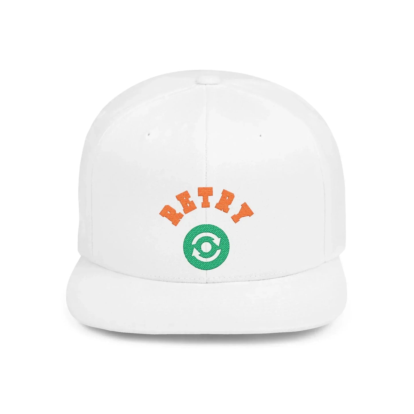 Retry Vintage Flat Bill Snapback Cap – Adjustable streetwear hat for men & women. Ideal gift for casual fashion, festivals, and urban style. - RizQ Life 