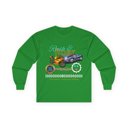 Drive & Roar Long Sleeve Tee - Car Enthusiast Gift