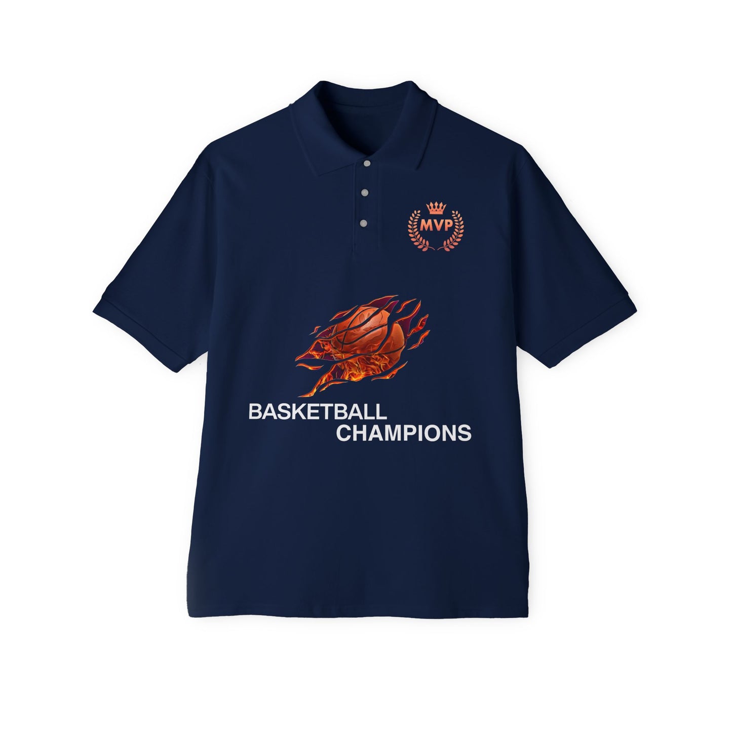 Basketball Pique Polo T- shirt