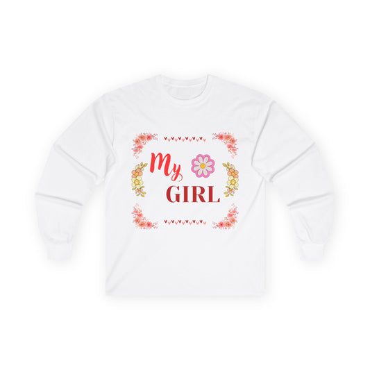 Women's Floral Long Sleeve Tee - Warm and Cozy Moments Design
