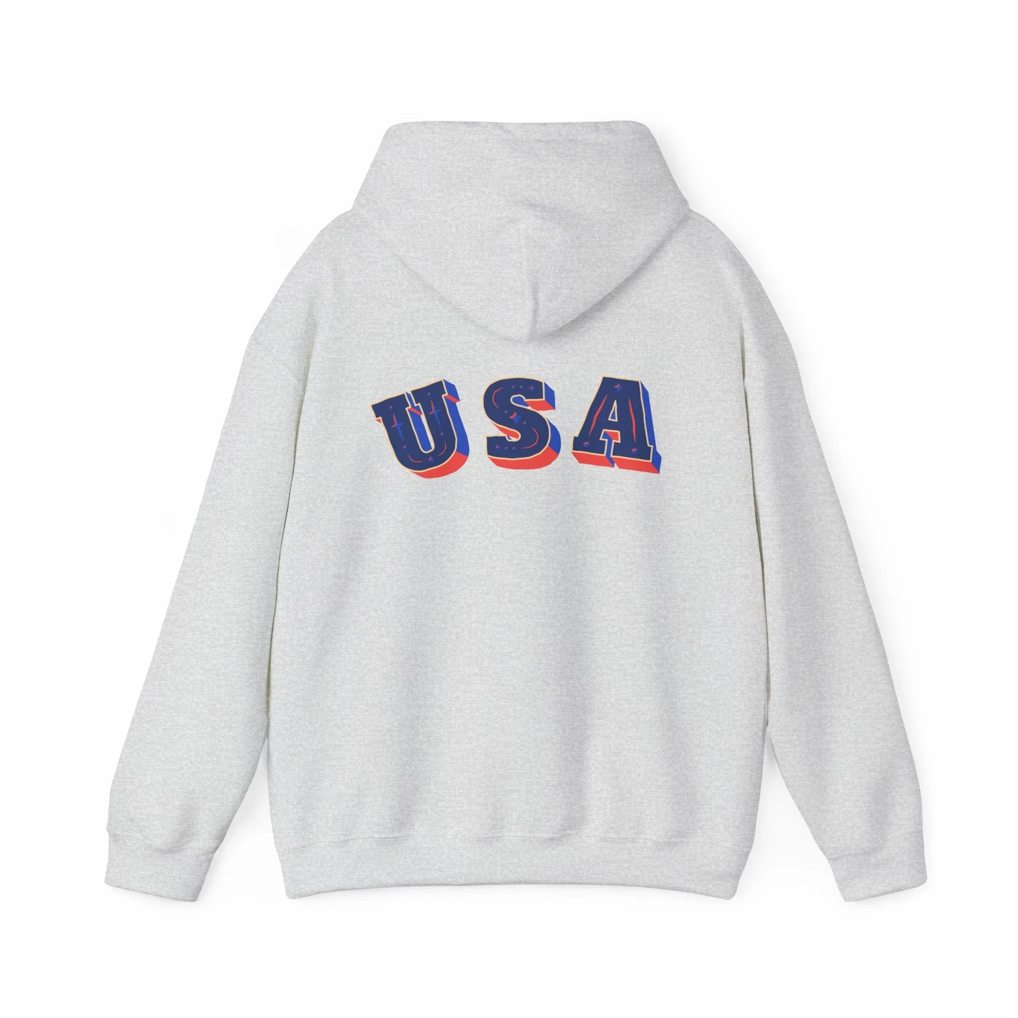 Men's Patriotic Hoodie - Double American Flag Graphic - RizQ Life 