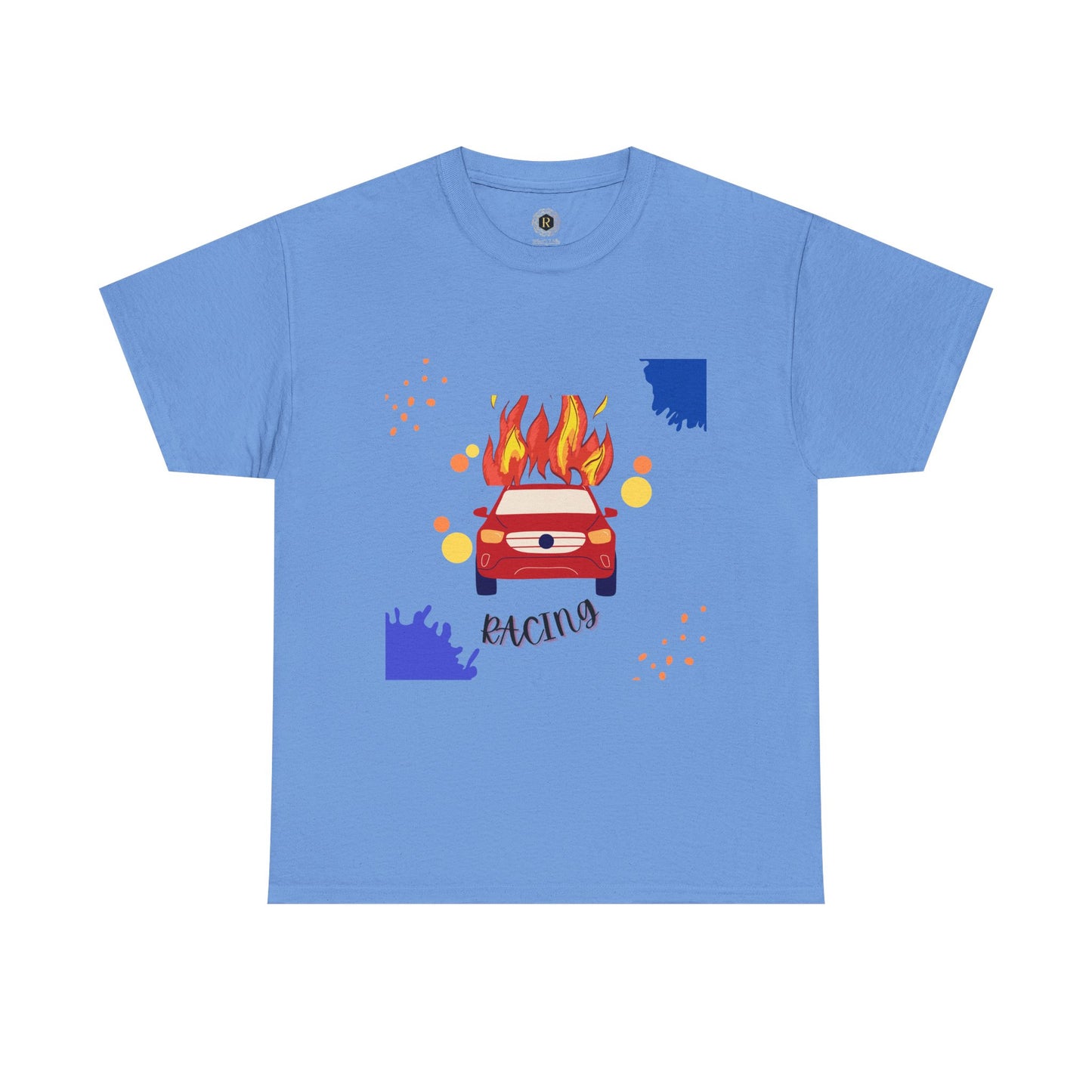 Unisex Racing Graphic T-Shirt – Heavy Cotton Car Racing Tee for Men & Women, Casual Motorsport Fan Shirt, Short Sleeve Top, Sizes S-5XL