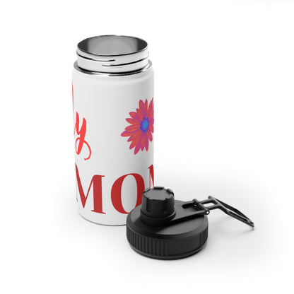Floral Stainless Steel Water Bottle with Sports Lid - Perfect Gift for Mom