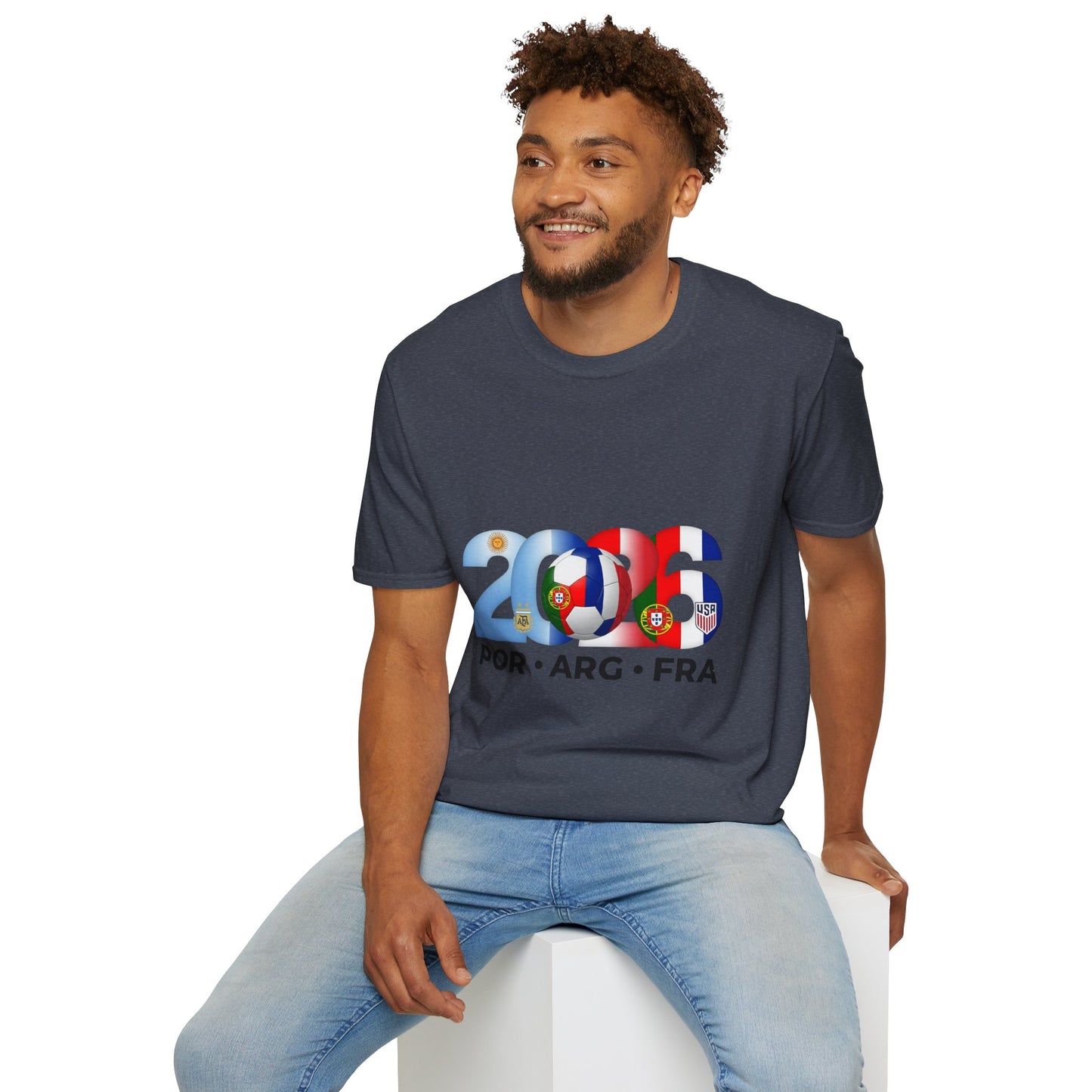 2026 Soccer Unisex Shirt | POR ARG FRA USA Football Tee