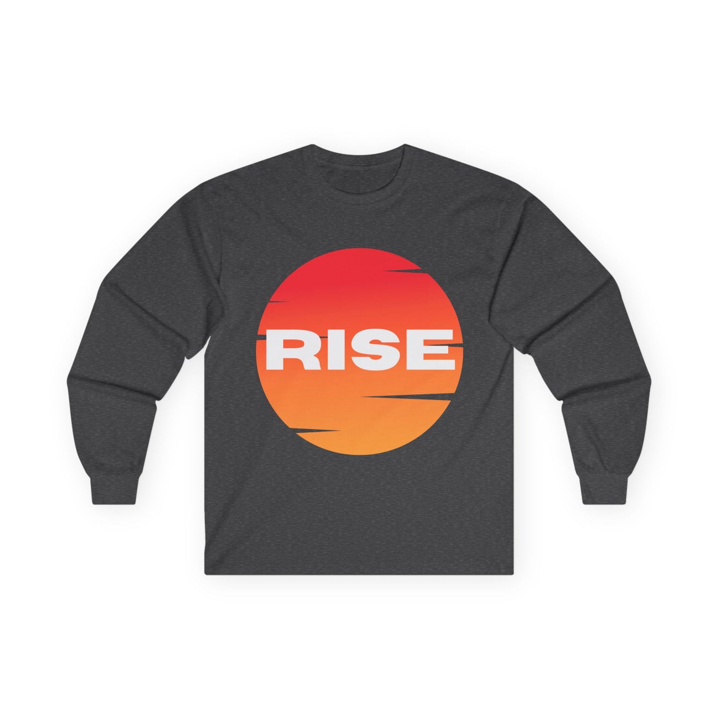 Sunrise RISE Long Sleeve Tee - Motivational Unisex Cotton Shirt for Inspiration