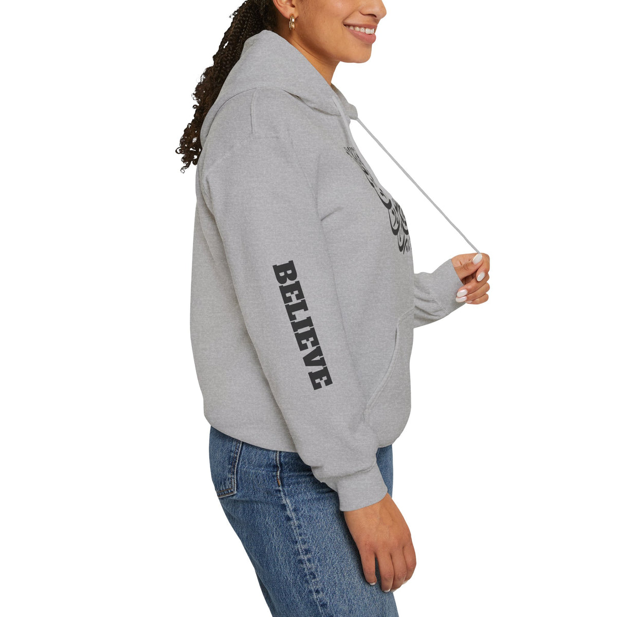 Islamic Calligraphy Hoodie Arabic Faith