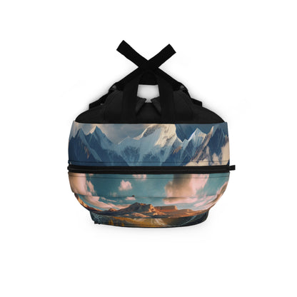 Mountain Landscape Backpack, Travel Bag, School Backpack, Hiking Pack, Nature Lover Gift, Adventure Gear
