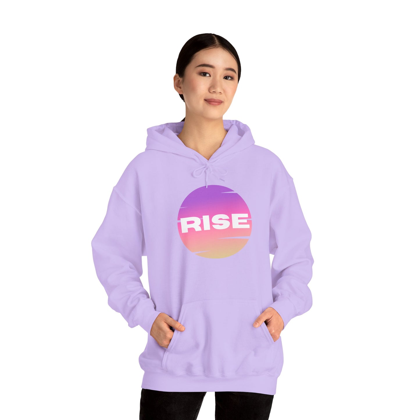 Women's Rise Graphic Hoodie - Cozy & Inspirational Sweatshirt