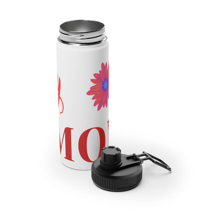 Floral Stainless Steel Water Bottle with Sports Lid - Perfect Gift for Mom