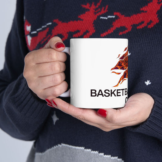 Flaming Basketball Champion Mug - Gift for Sports Lovers
