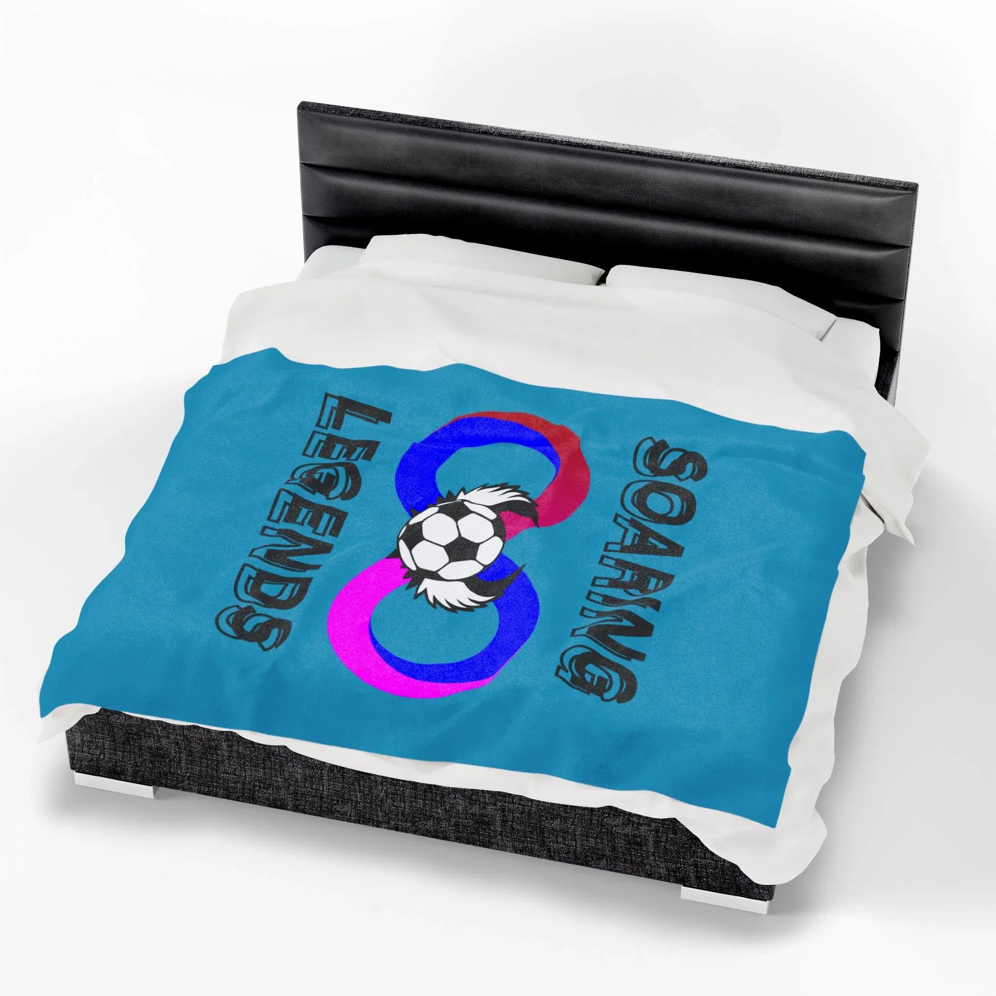 Soaring Legends Soccer Blanket - Cozy Sports Throw for Kids, Team Gift, Football Lovers Decor, Soft Plush Home Accessory - RizQ Life 
