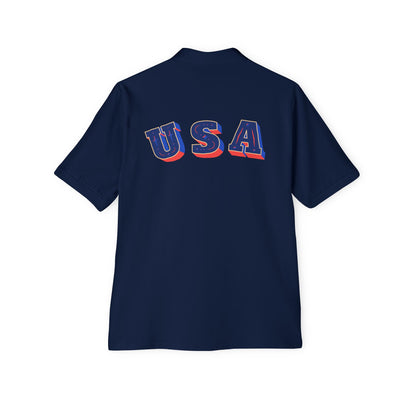 USA Flag Men's Polo
