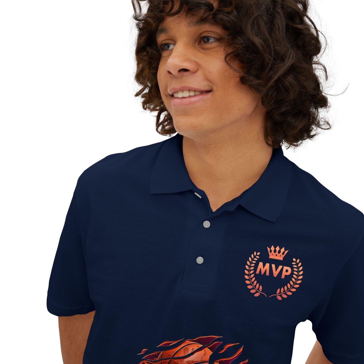 Basketball Pique Polo T- shirt