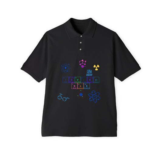 Piqué Polo - Invincible Science Men's Stylish & Comfortable Shirt for STEM Enthusiasts