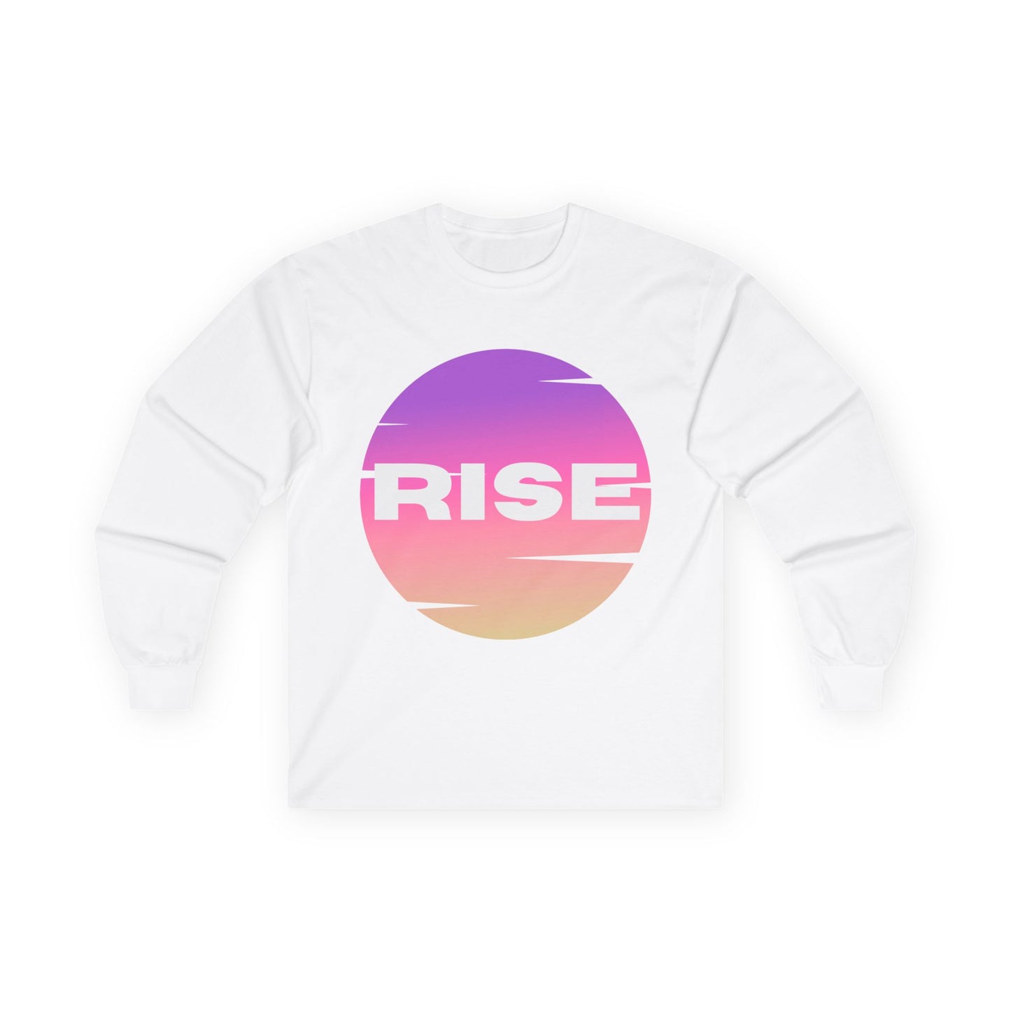 Motivational Long Sleeve Tee - 'RISE' Graphic