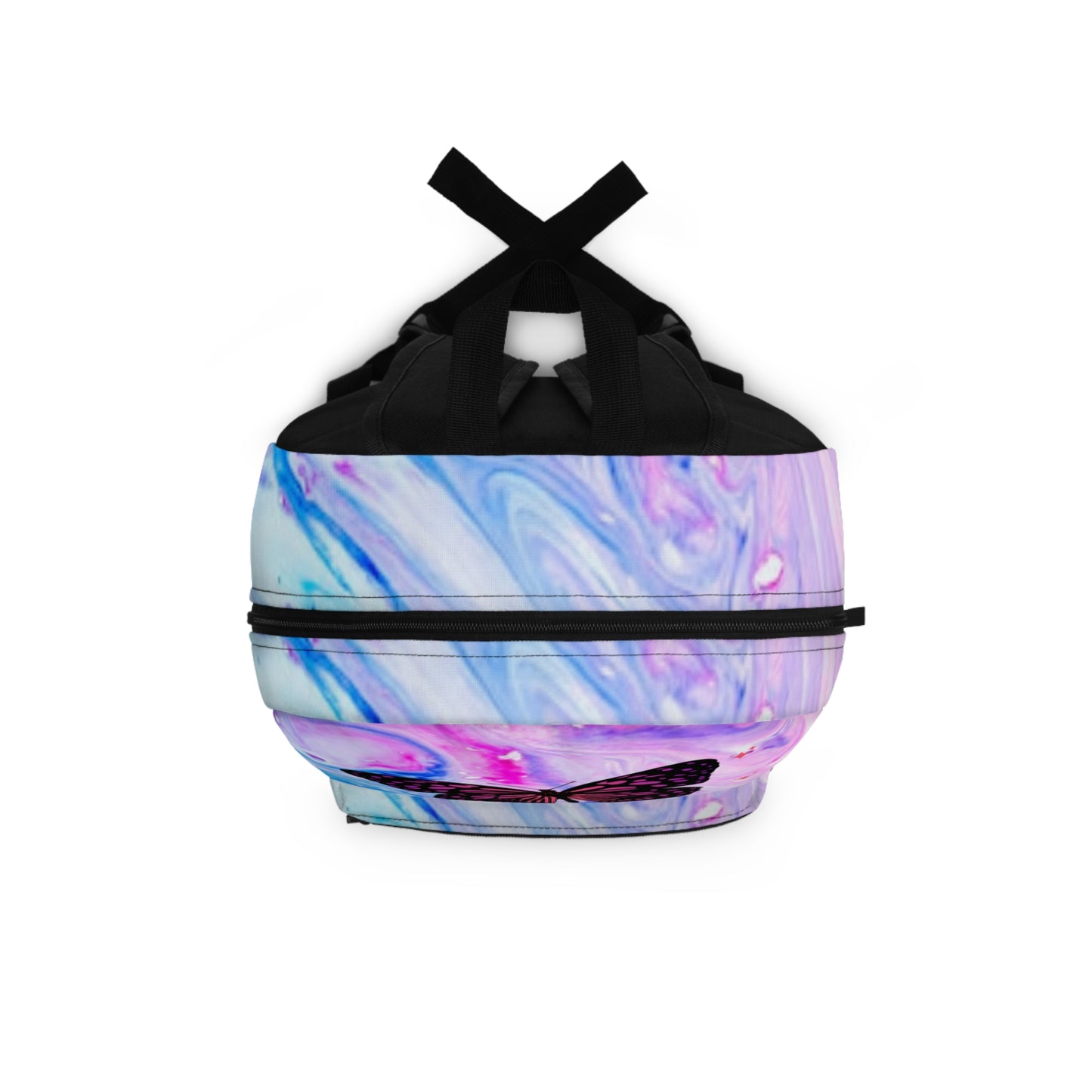 Butterfly Marble Backpack | Trendy School Bag, Stylish Travel Backpack, Gift for Teens, Summer Vibes, Colorful Rucksack