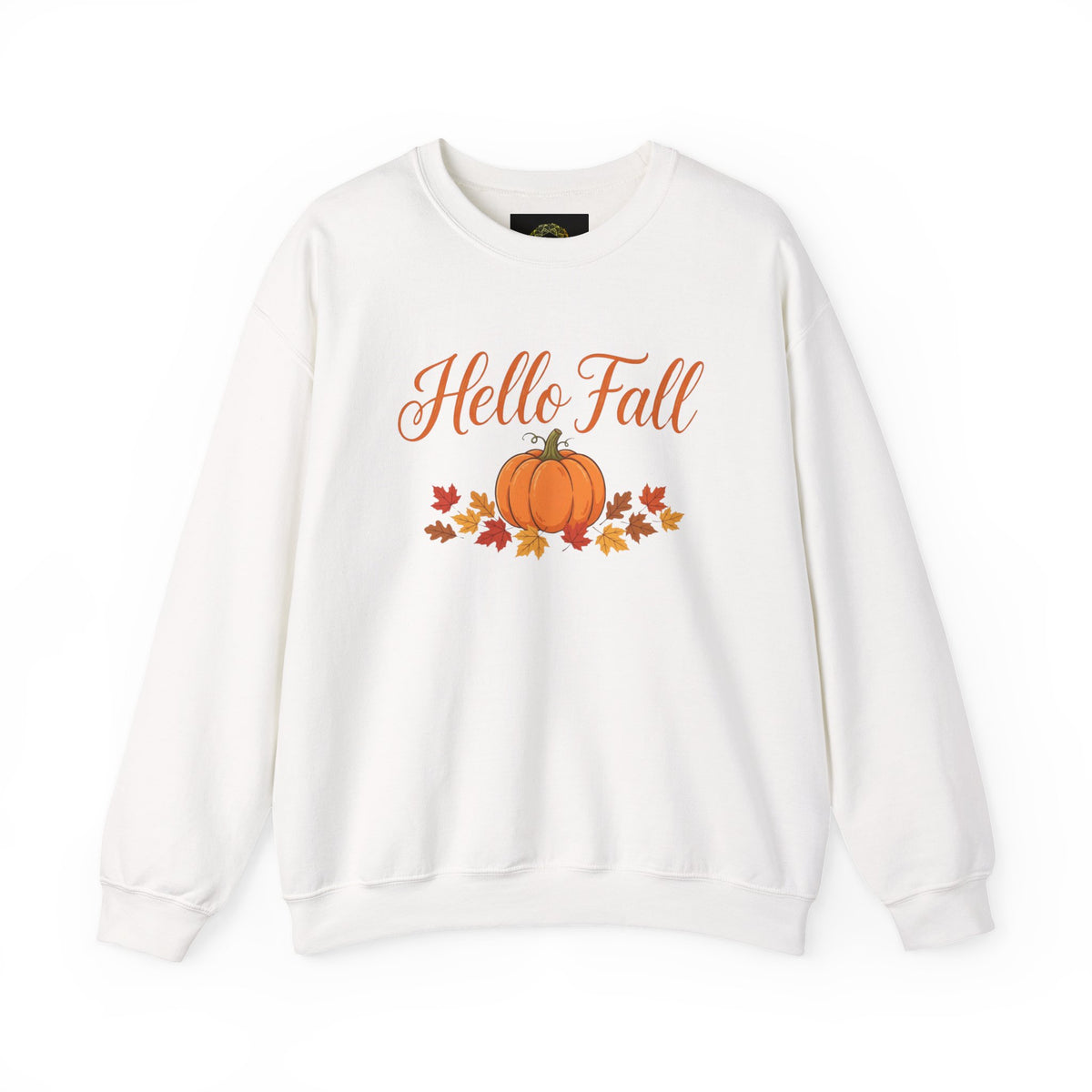 Hello Fall Pumpkin Crewneck Sweatshirt | Cozy Autumn Apparel