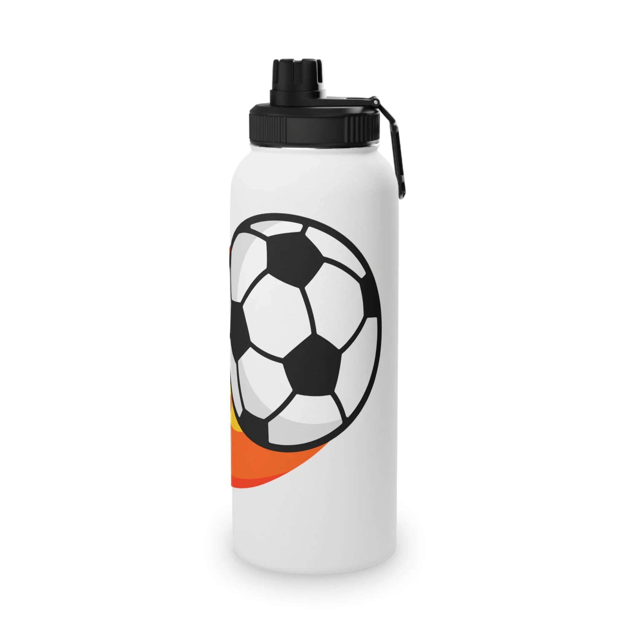 Soccer Fire Ball Stainless Steel Water Bottle – Insulated Sports Bottle - RizQ Life 