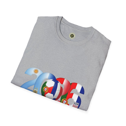 2026 Soccer Unisex Shirt | POR ARG FRA USA Football Tee