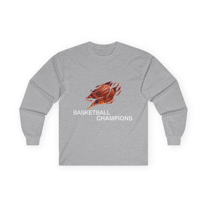 Basketball Champions Long Sleeve Tee - Unisex Cotton Shirt
