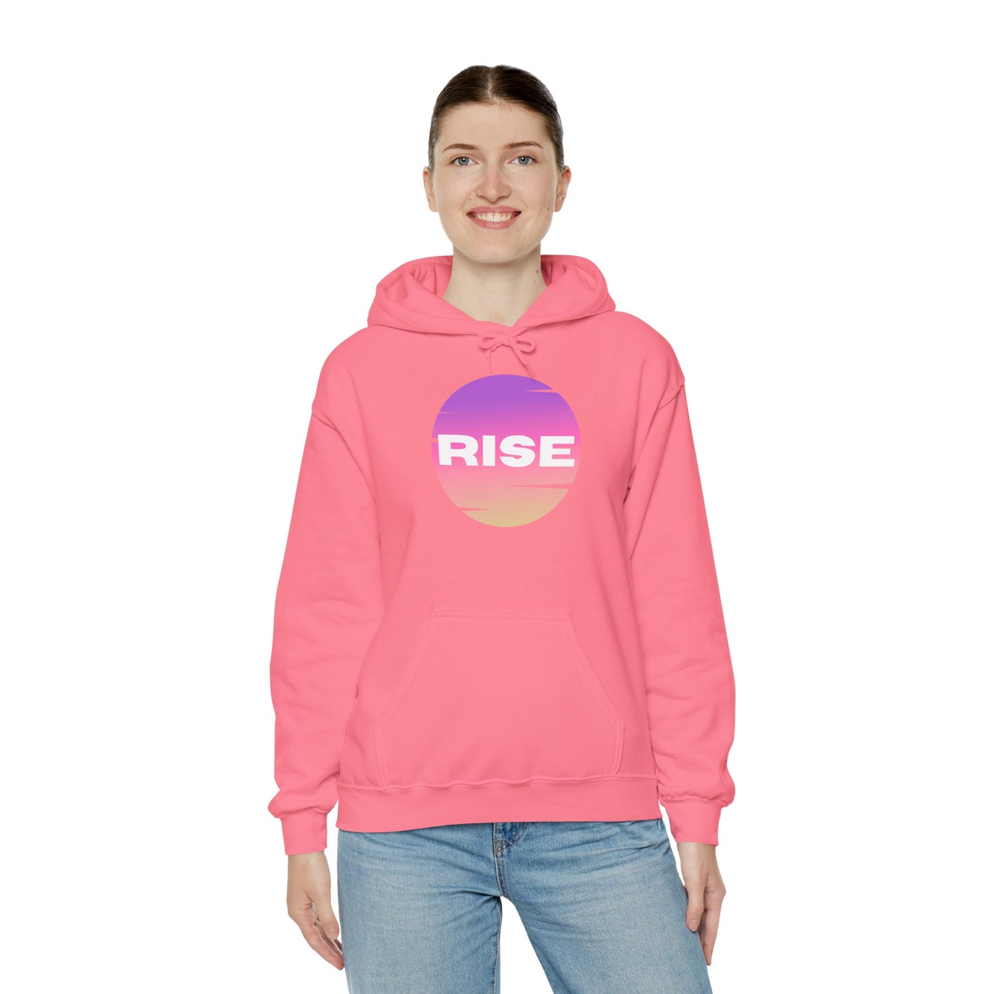 Women's Rise Graphic Hoodie - Cozy & Inspirational Sweatshirt