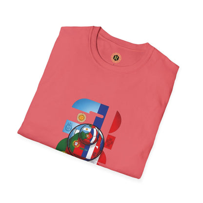 2026 Soccer World Flags T-Shirt | Football Tournament Graphic Tee