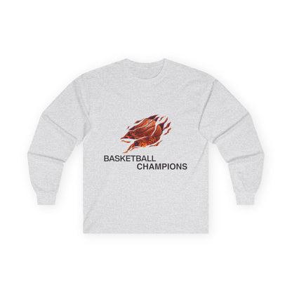 Basketball Champions Long Sleeve Tee - Unisex Cotton Shirt