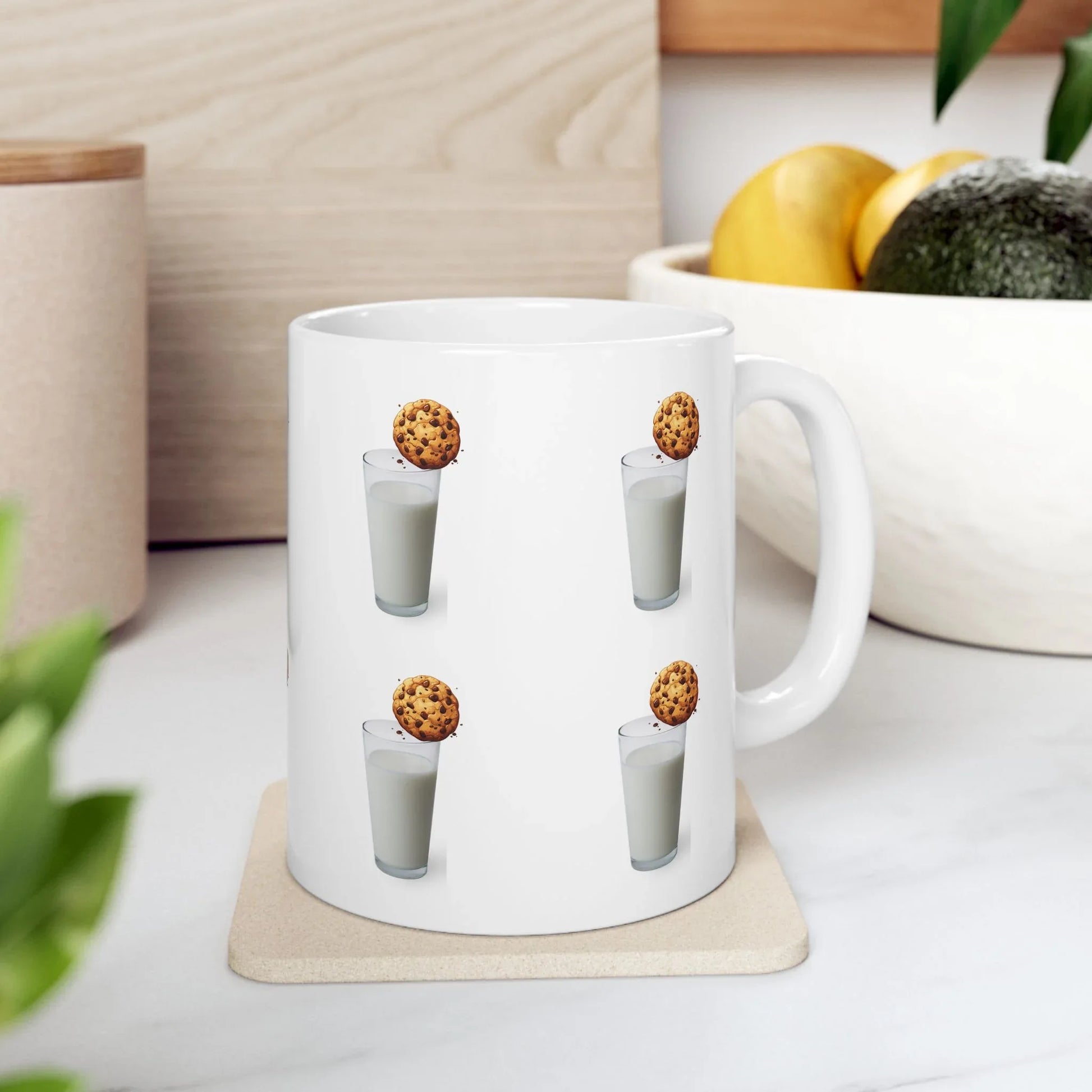 Mug - Cookie & Milk Ceramic Mug - Fun Drinkware for Cookie Lovers (11oz/15oz) - RizQ Life 