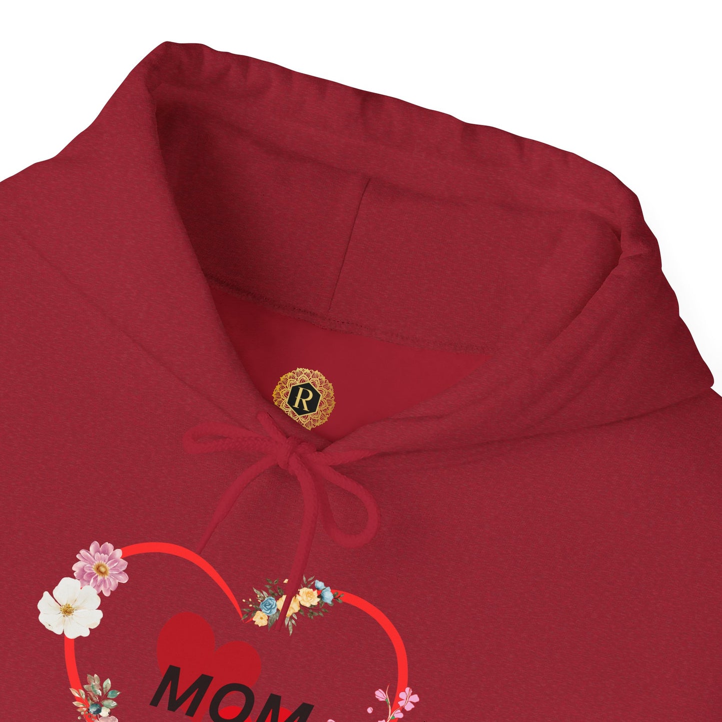 Mom Love Hoodie - Floral Heart Design - Perfect Gift for Mother's Day