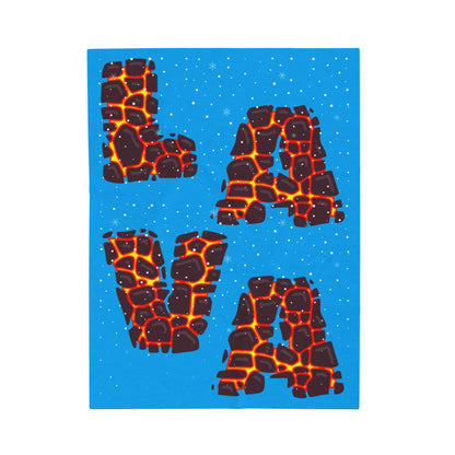 Lava Velveteen Plush Blanket - Cozy Kids Throw & Fun Home Decor Gift - RizQ Life 