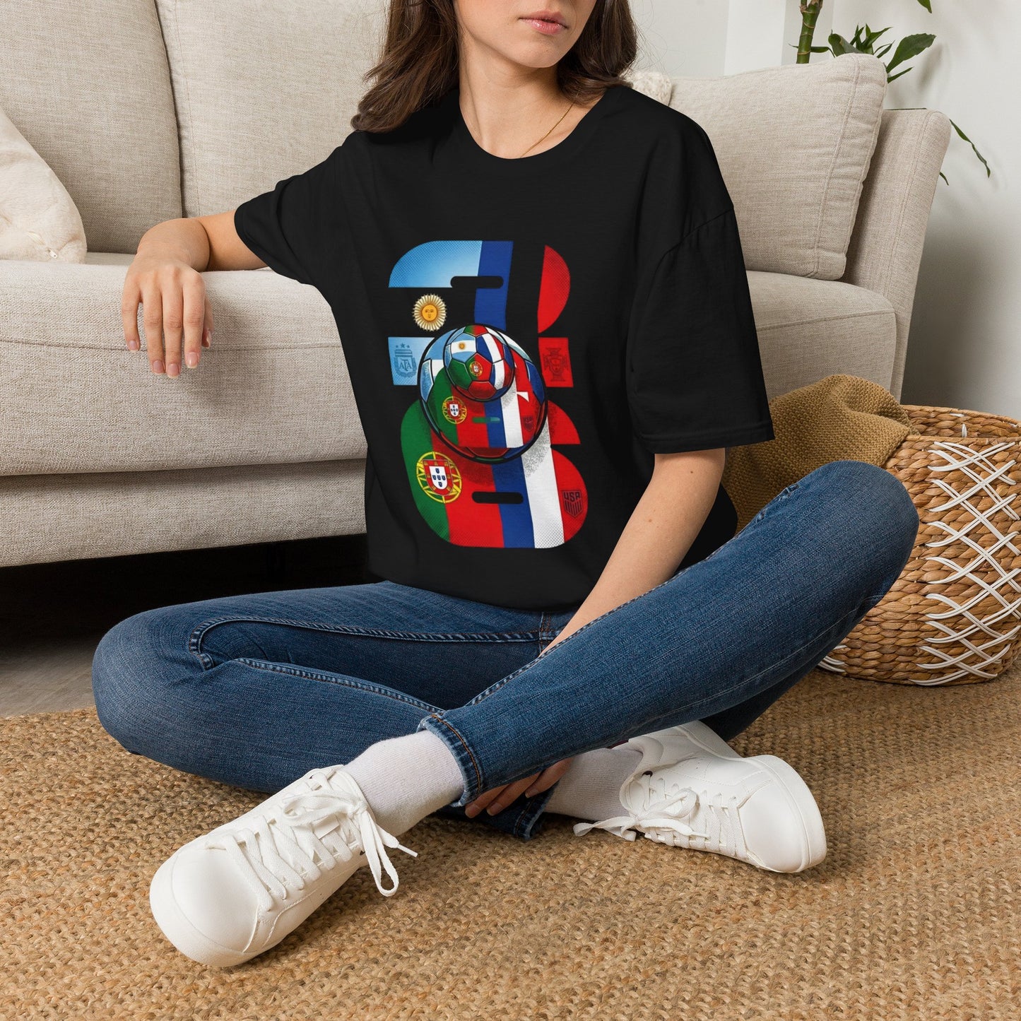 2026 Soccer World Flags T-Shirt | Football Tournament Graphic Tee