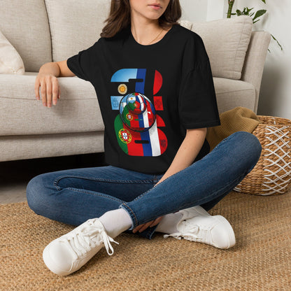 2026 Soccer World Flags T-Shirt | Football Tournament Graphic Tee
